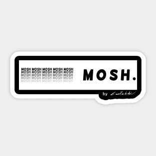 Mosh Black Sticker